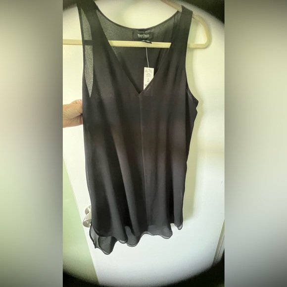 White House Black Market Black flowing Tunic small NWT - Picture 4 of 6
